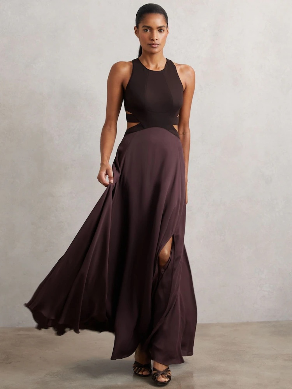 Reiss Paloma Cut-Out Racerback Maxi Dress *NWT*